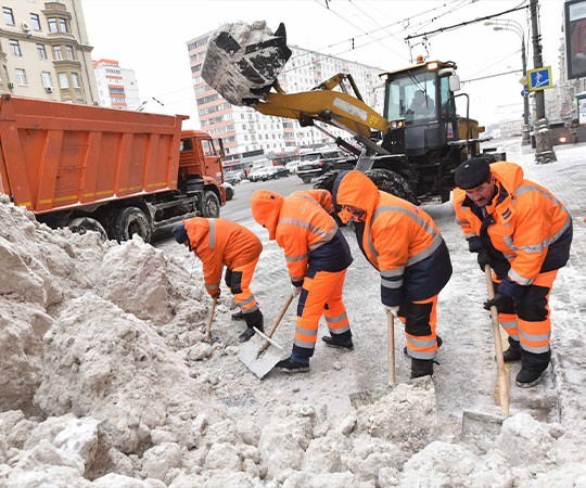 Уборка снега в Глазове и  Удмуртской Республике